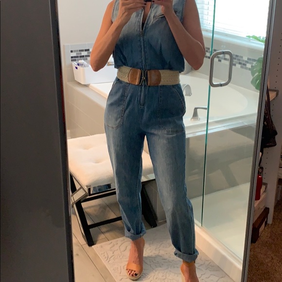 Current Elliott Sleeveless Chambray Jumper - Picture 4 of 7